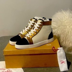 100% authentic Christian Louboutin Louis orlato Flat neo art dec/jacq 3D size 44